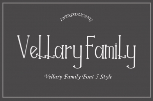 Vellary Family Font Font Download