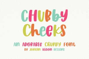 Chubby Cheeks, Thick Handwritten Sans Serif Font Font Download