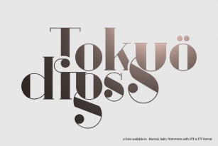 TOKYO DIGS Font Serif 6 in 1 Font Download