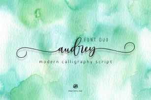 audrey Script | Font Duo Font Download