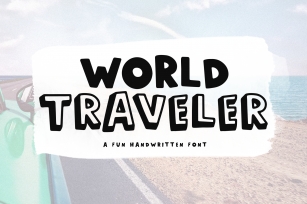 World Traveler - A Quirky Handwritten Font Font Download