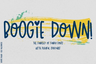 Boogie Down! Handlettered Sans Font Font Download