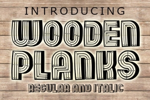 Wooden Planks Font Download