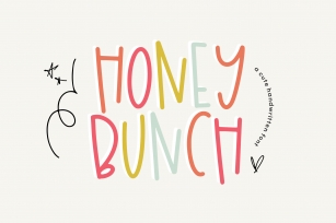 Honey Bunch - A Fun Handwritten Font with Extras Font Download