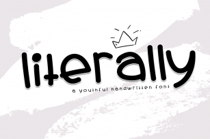 Literally - A Youthful Handwritten Font Font Download