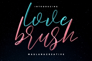 Love Brush SVG Font - Free Sans Font Download