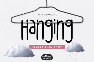 Hanging Thin Font Font Download