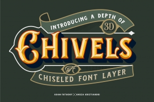 Chivels - Chiseled Vintage Fonts Font Download