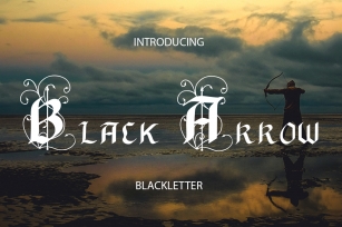 Black Arrow blackletter font Font Download