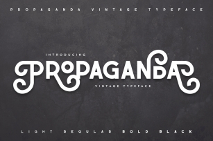 Propaganda - Vintage typeface Font Download