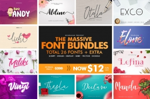 The Massive Font Bundles Font Download