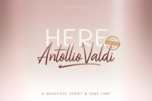 Here Antollio Valdi Font Duo Font Download