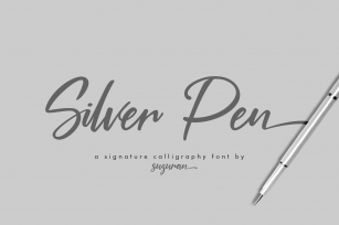 Silver Pen Script Font Download