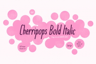 Cherripops Bold Italic Font Download