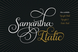 Samantha Script Italic Font Download