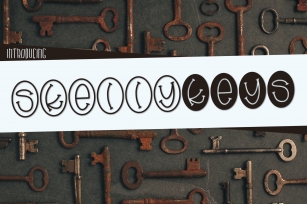 Skelly Keys a fun Oval Font Font Download