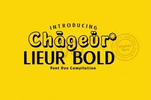 Chageur-LIEUR Bold font Duo Font Download