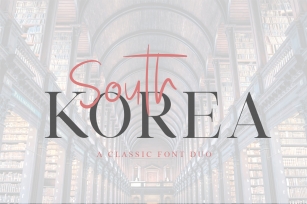 South Korea - Font Duo Font Download