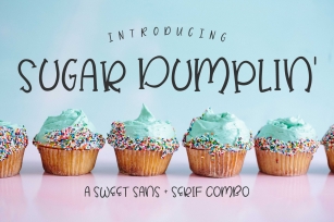 Sugar Dumplin Sans & Serif Font Duo Font Download