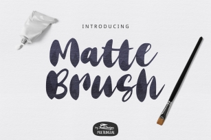 Matte Brush Font Font Download