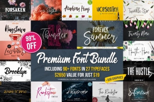 Premium Font Bundle Font Download