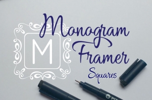 Square Monogram Framer Font Download