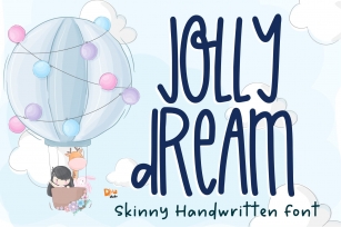 Jolly Dream - Skinny Handwritten Font Font Download
