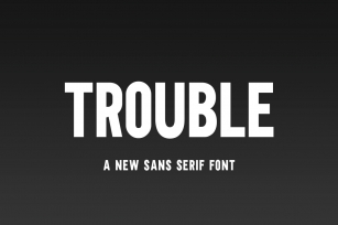 Trouble Font Font Download