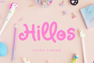 Hillos playful font Font Download