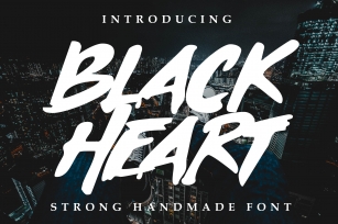Black Heart Font Font Download