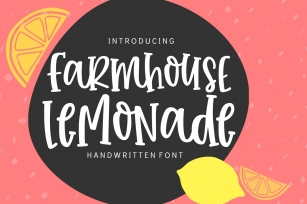 Farmhouse Lemonade - Handwritten Font Font Download