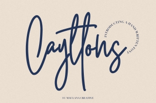 Cayttons Signature Font Font Download