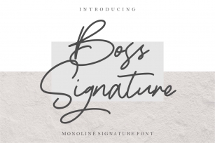 Boss Signature Font Download