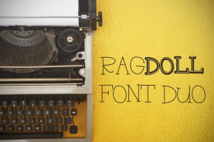 RAGDOLL Font Duo - Stamp Typewriter Font Font Download