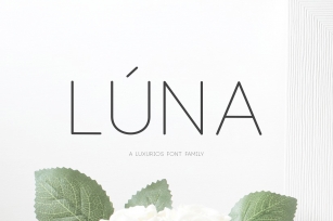 Lu00fana - A Luxurios Font Family Font Download