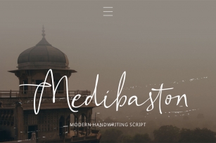 Medibaston Modern Handwriting Script Font Download