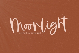 Moonlight - A Handwritten Script Font Font Download