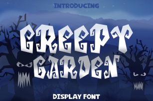 Creepy Garden Font Font Download