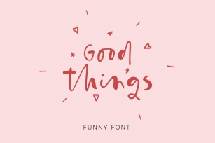 GOOD THINGS Font Download