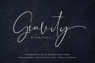 Gravity-Handwritten & Signature Font Download