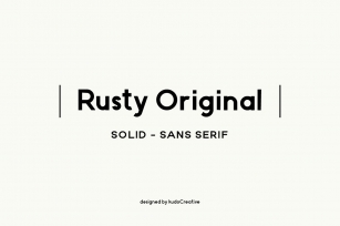 Rusty - sans serif font family Font Download
