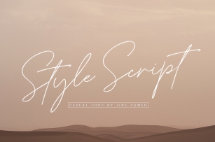 Style Script - Casual Font Font Download