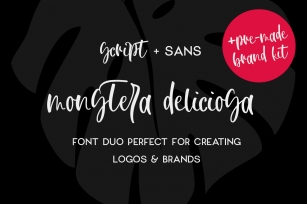 Monstera Deliciosa Font Duo Font Download