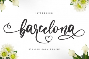 Barcelona - Lovely calligraphy font Font Download