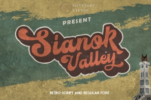 Sianok Valley | Retro Font Font Download