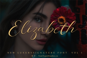 Elizabeth Luxury Signature Font Font Download