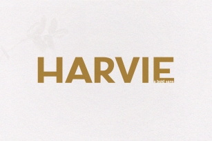 Harvie - A Bold Sans Font Font Download
