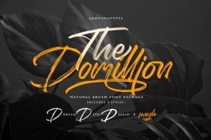 Domillion Brush Font Font Download