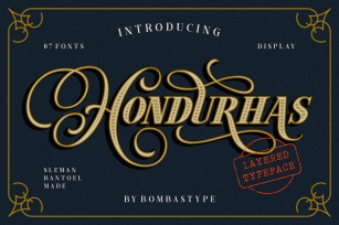 Hondurhas Layered Font Download