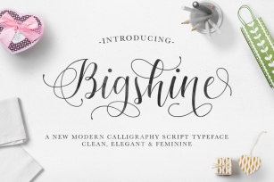 Bigshine Script Font Download